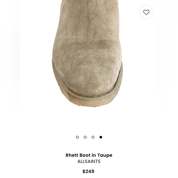 ALLSAINTS Rhett Boot in Taupe - Picture 5 of 9